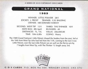 2000 GDS Cards Grand National Winners 1976-1995 #1989 Little Polveir Back